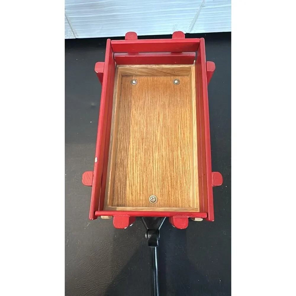 Radio Flyer Red Wooden Miniature Wadon Model for Dolls and bears